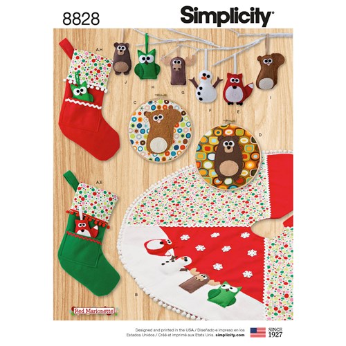 Simplicity 8828 - Jul - Christmas decorations