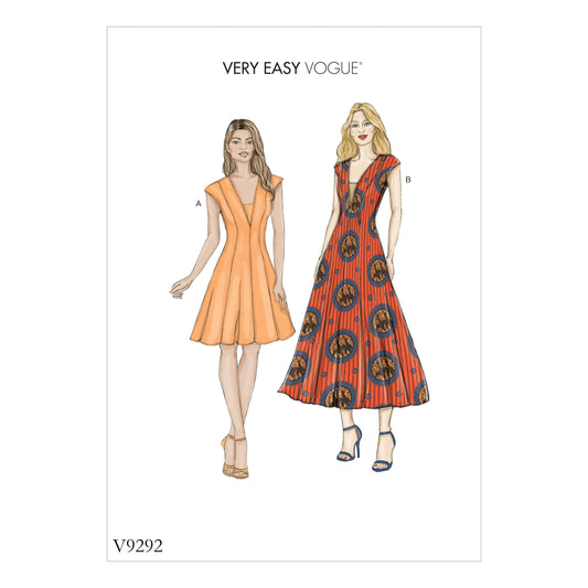 Symønster Vogue Patterns 9292 - Kjole - Dame | Bilde 1