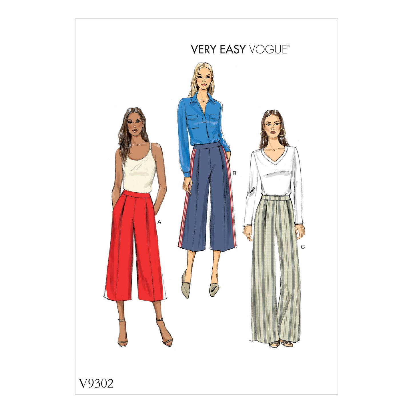 Symønster Vogue Patterns 9302 - Bukse - Dame | Bilde 1