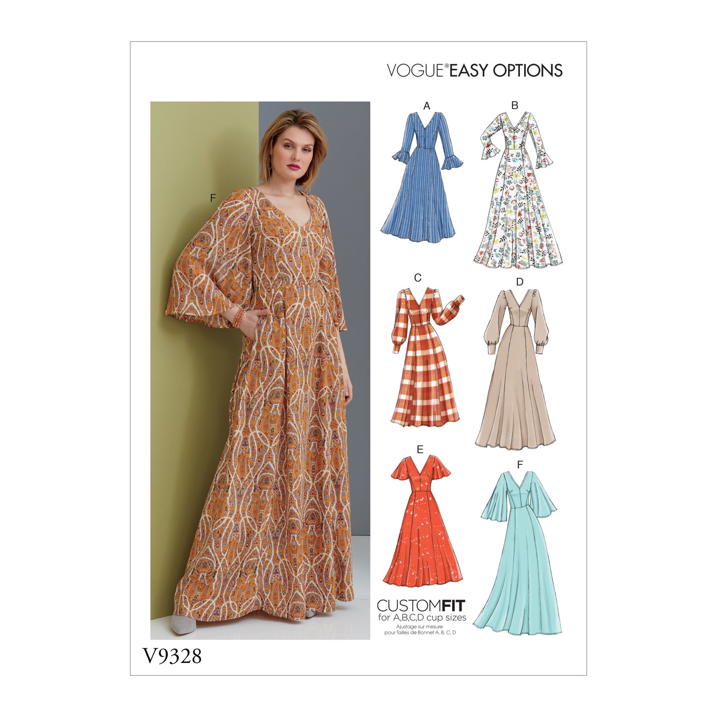 Symønster Vogue Patterns 9328 - Kjole - Dame | Bilde 12