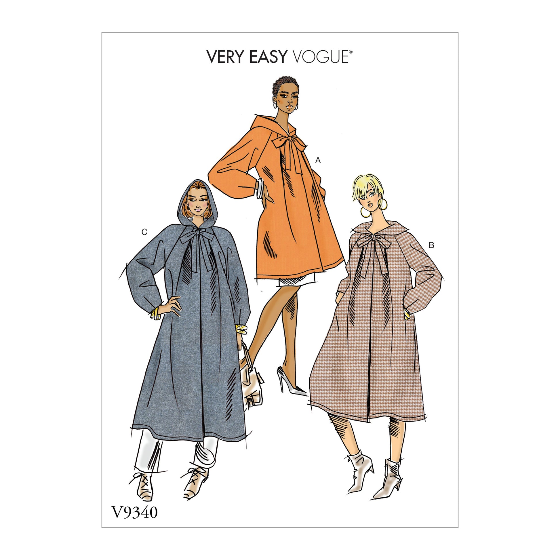 Symønster Vogue Patterns 9340 - Frakk - Dame | Bilde 3