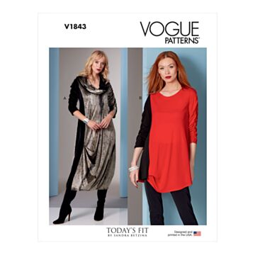 Vogue Patterns 1843 - Kjole Tunika - Dame