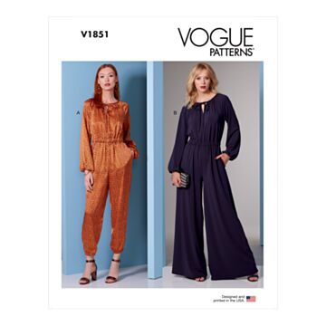 Vogue Patterns 1851 - Buksedrakter - Dame