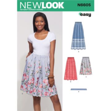 New Look 6605 - Bukse Skjørt - Dame