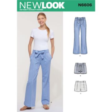 New Look 6606 - Bukse Skjørt Shorts - Dame