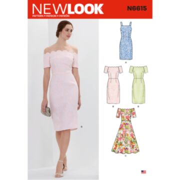 New Look 6615 - Kjole Skjørt - Dame