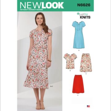 New Look 6626 - Kjole Topp Skjørt - Dame