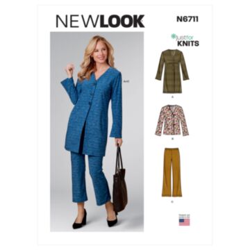 New Look 6711 - Jakke Bukse - Dame