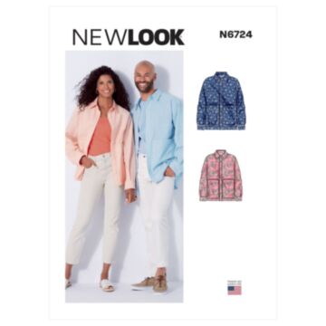 New Look 6724 - Skjorte - Dame Herre