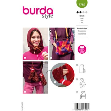 Burda 5759 - Dame - Hanske Tilbehør Veske