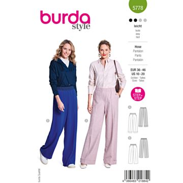 Burda 5778 - Bukse - Dame
