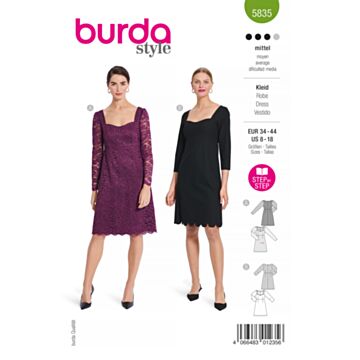 Burda 5835 - Kjole - Dame