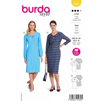 Burda 5861 - Kjole - Dame