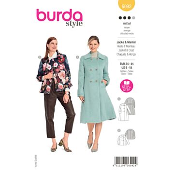Burda 6092 - Jakke Frakk - Dame