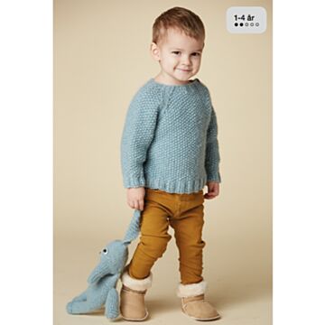 PDF-strikkeoppskrift - Allt om handarbete 0519 - 318 - Genser - Gutt Baby