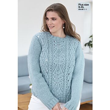 PDF-strikkeoppskrift - Allt om handarbete 0919 - 304 - Genser - Dame