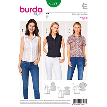 Burda 6527 - Bluse Skjorte - Dame