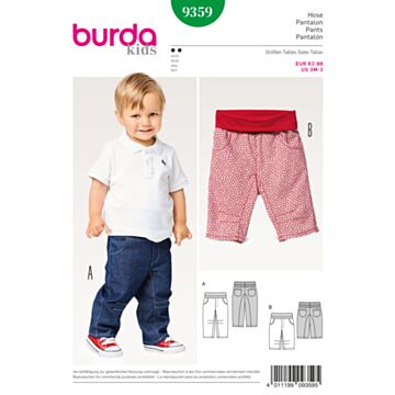 Burda 9359 - Bukse - Baby - Sport