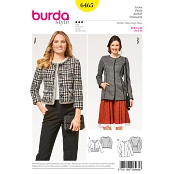Burda 6465 - Jakke - Dame - Business