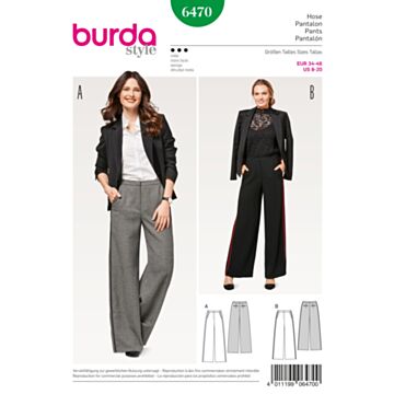 Burda 6470 - Bukse - Dame