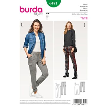 Burda 6471 - Bukse - Dame