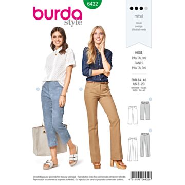 Burda 6432 - Bukse Kjole - Dame - Casual