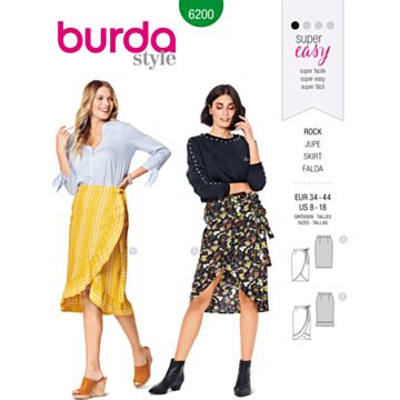 Burda 6200 - Skjørt - Dame