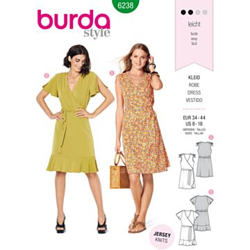 Burda 6238 - Kjole - Dame