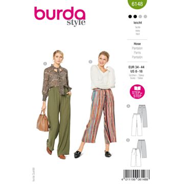 Burda 6148 - Bukse - Dame