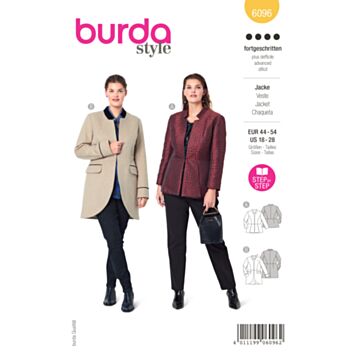 Burda 6096 - Jakke - Dame