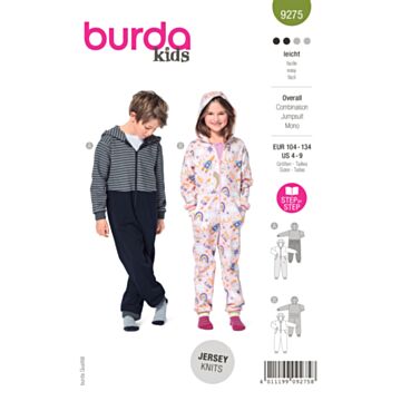 Burda 9275 - Buksedrakter - Jente Gutt