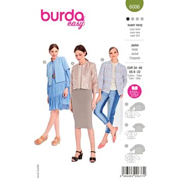 Burda 6006 - Jakke - Dame