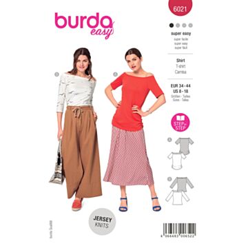 Burda 6021 - Topp - Dame