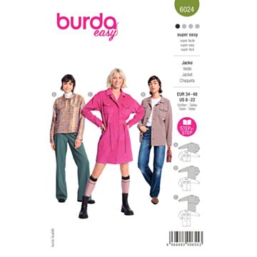 Burda 6024 - Kjole Skjorte - Dame
