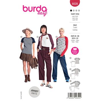 Burda 6028 - Topp - Dame