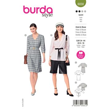 Burda 6030 - Kjole Bluse - Dame