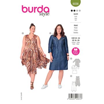 Burda 6036 - Kjole - Dame