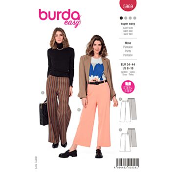 Burda 5969 - Bukse - Dame