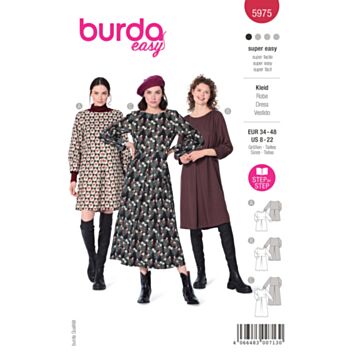 Burda 5975 - Kjole - Dame