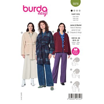 Burda 5976 - Jakke Frakk - Dame