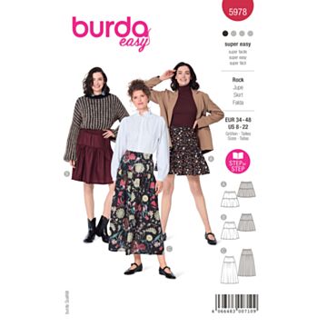 Burda 5978 - Skjørt - Dame
