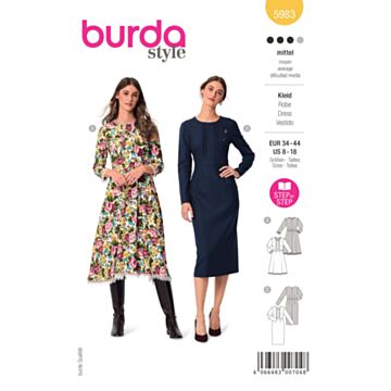 Burda 5983 - Kjole - Dame