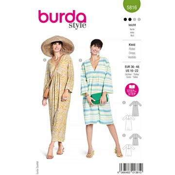 Burda 5816 - Kjole - Dame