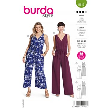 Burda 5817 - Buksedrakter - Dame