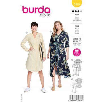 Burda 5819 - Kjole - Dame
