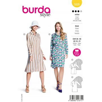 Burda 5826 - Kjole - Dame