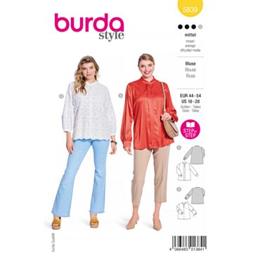 Burda 5839 - Bluse - Dame