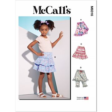 McCall´s 8316 - Bukse Skjørt - Dame - Hatt