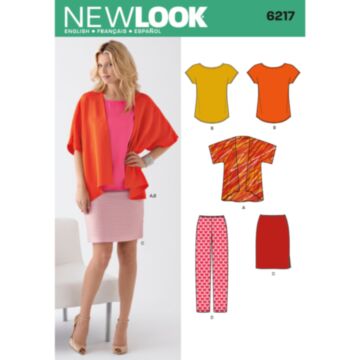 New Look 6217 - Jakke Bukse Skjørt - Dame