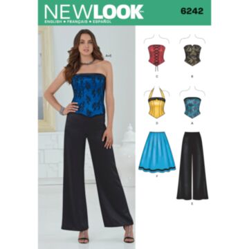 New Look 6242 - Topp Bukse Skjørt - Dame